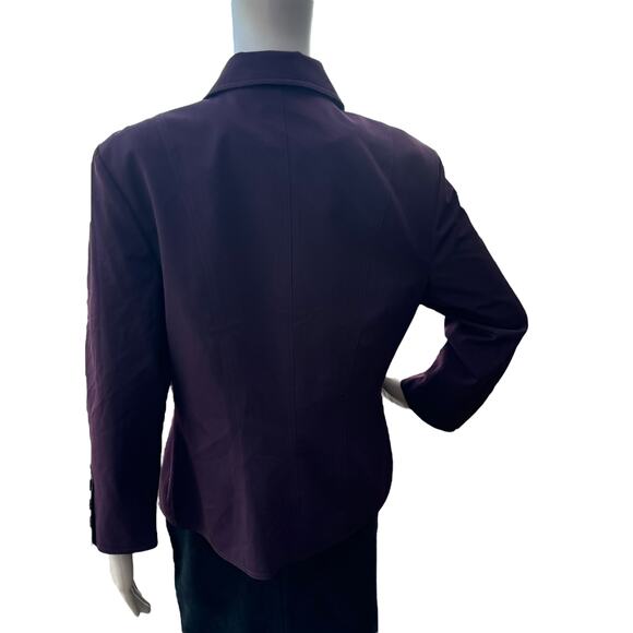 The Limited Women's Purple Long Sleeves Notched Lapel Blazer Jacket Size 12 - Picture 7 of 8